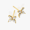 Marquise Clover Stud Moissanite Diamond Earrings for Women