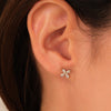 Marquise Clover Stud Moissanite Diamond Earrings for Women