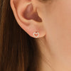 Open Heart Shape Moissanite Diamond Earrings for Women
