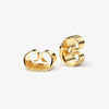 Cushion Cut Moissanite Diamond Stud Earrings for Her in Yellow Gold