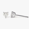 Heart Cut Moissanite Diamond Earrings for Her in Yellow Gold