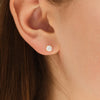 1.0Ct Round Solitaire Moissanite Diamond Earrings for Women
