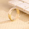 5.0mm Flat Gold Men's Wedding Band, Anniversary Gift For Men