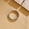 4.3mm Flat Shine Men's Gold Wedding Band, Anniversary Gift For Men