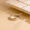 4.3mm Flat Shine Men's Gold Wedding Band, Anniversary Gift For Men