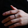 0.01CT Round Cut Minimalist Lab Grown Men's Wedding Band in Solid Gold