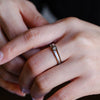 0.01CT Round Cut Minimalist Lab Grown Men's Wedding Band in Solid Gold