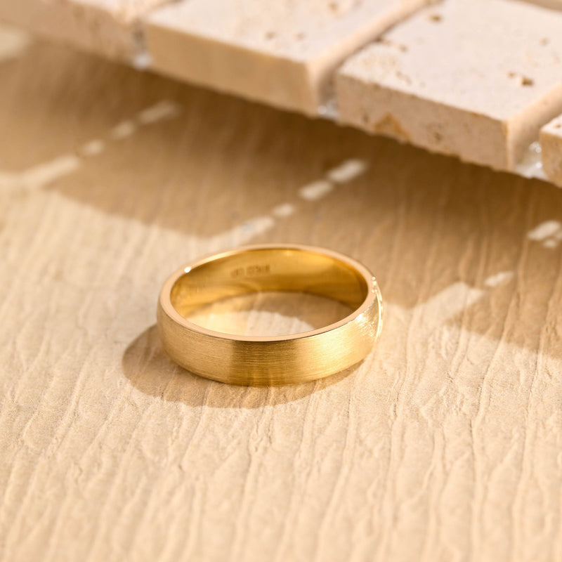 0.15CT Round Cut Lab Grown Men's Wedding Band in Solid Gold