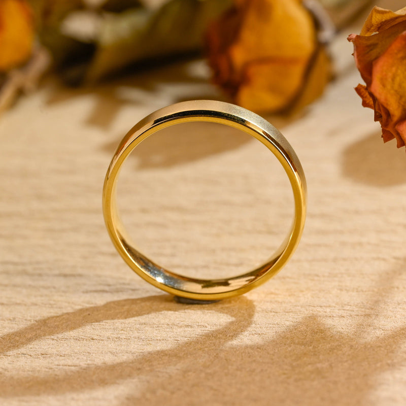 5.0mm Plain Men's Wedding Band, Anniversary Gift For Man