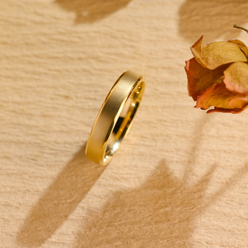 5.0mm Plain Men's Wedding Band, Anniversary Gift For Man