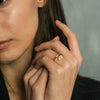 1.0CT-2.0CT Open Pear Cut Moissanite Diamond Bypass Engagement Ring