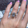 1.0 CT-3.0 CT Oval CVD Diamond Solitaire Engagement Ring