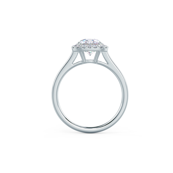 1.75CT Round Brilliant Cut Moissanite Halo Engagement Ring