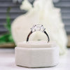 2.50CT Radiant Moissanite 3 Stones Engagement Ring