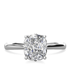 1.80CT Cushion Cut Moissanite Solitaire Engagement Ring