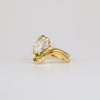 1.50CT-2.50CT Marquise Cut Diamond Unique Curved Engagement Ring