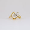 1.50CT-2.50CT Marquise Cut Diamond Unique Two Stone Engagement Ring