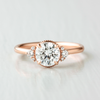 1.20CT Round Cut Vintage Inspired Moissanite Engagement Ring