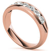 4mm Round Cut Seven Stone Moissanite Men's Wedding Band