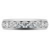4mm Round Cut Seven Stone Moissanite Men's Wedding Band