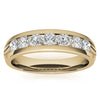 4mm Round Cut Seven Stone Moissanite Men's Wedding Band