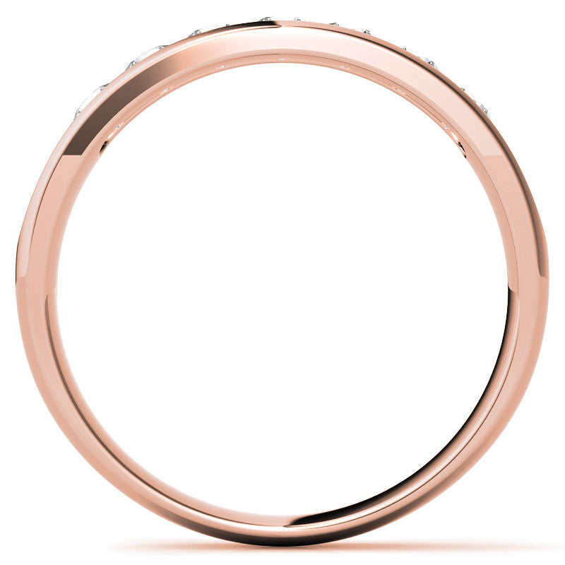 0.7ct Round Cut Channel Set Moissanite Men's Wedding Band