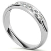 0.7ct Round Cut Channel Set Moissanite Men's Wedding Band