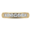 0.7ct Round Cut Channel Set Moissanite Men's Wedding Band