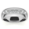 1.96ct Princess Cut Moissanite Channel Set Men's Wedding Band