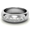 1.96ct Princess Cut Moissanite Channel Set Men's Wedding Band