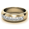 1.96ct Princess Cut Moissanite Channel Set Men's Wedding Band