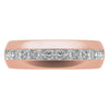 1.56ct Princess Cut Moissanite Channel Set Men's Wedding Band