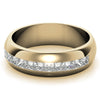 1.56ct Princess Cut Moissanite Channel Set Men's Wedding Band