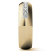 1.56ct Princess Cut Moissanite Channel Set Men's Wedding Band