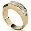 1.5ct Round Cut Moissanite Channel Set Men's Wedding Band