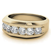 1.5ct Round Cut Moissanite Channel Set Men's Wedding Band
