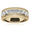 7mm Princess Cut Channel Set Moissanite Men's Wedding Band