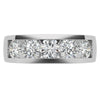 7mm Round Cut Channel Set Moissanite Men's Wedding Band