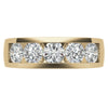 7mm Round Cut Channel Set Moissanite Men's Wedding Band