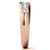 6mm Round Cut Seven Stone Moissanite Men's Wedding Band