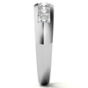 6mm Round Cut Seven Stone Moissanite Men's Wedding Band