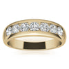 6mm Round Cut Seven Stone Moissanite Men's Wedding Band