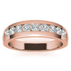 0.9ct Round Cut Moissanite Channel Set Men's Wedding Band