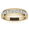 0.9ct Round Cut Moissanite Channel Set Men's Wedding Band
