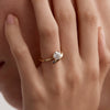 1.0CT-3.0CT Round Diamond Moissanite Two Stone Engagement Ring