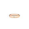 3mm Round Cut Moissanite Solitaire Wedding Band