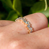 1.50CTW Pear Cut Moissanite Full Eternity Wedding Band