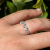 1.50CTW Pear Cut Moissanite Full Eternity Wedding Band