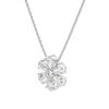 0.7 CT Pear and Round Cut Moissanite Petal Necklace