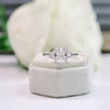 2.50CT Radiant Moissanite 3 Stones Engagement Ring